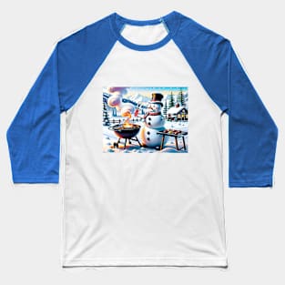 Frosty BBQing Baseball T-Shirt